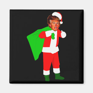 Aimant Père Noël Donald Trump Funny Christma Ougly Xmas 