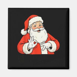 Aimant Père Noël drôle dit six sept Noël 67 Meme Xmas