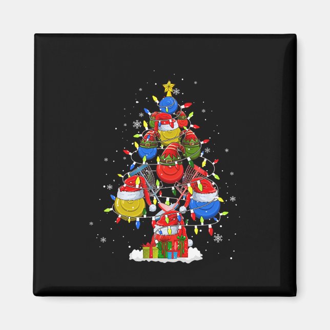 Aimant Père Noël Elf Disc Golf Outils de balle Xmas Tree  (Devant)