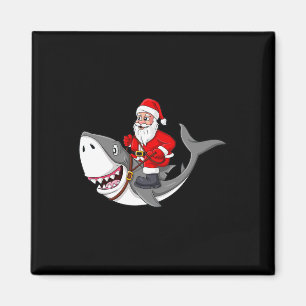 Aimant Père Noël équitation Requin Noël Garçons Filles En