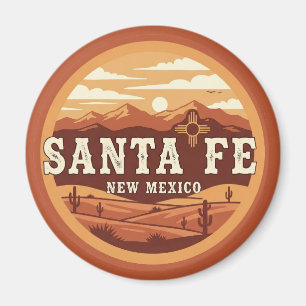 Aimant Père Noël Fe Skyline New Mexico Travel