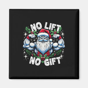 Aimant Père Noël Fitness Bodybuilding Noël non Ascenseur