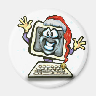 Aimant Père Noël informatique