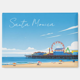 Aimant Père Noël Monica Pier Californie Los Angeles