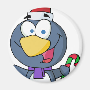 Aimant Père Noël Penguin avec Sucre de canne