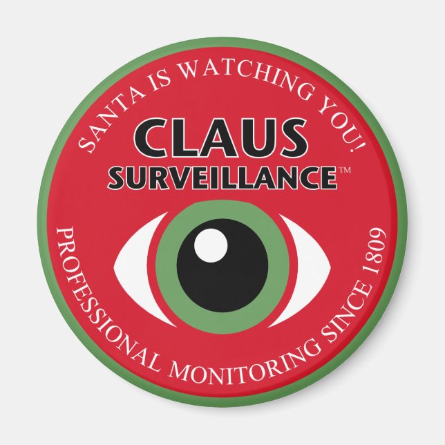 Aimant Père Noël regarde (Devant)