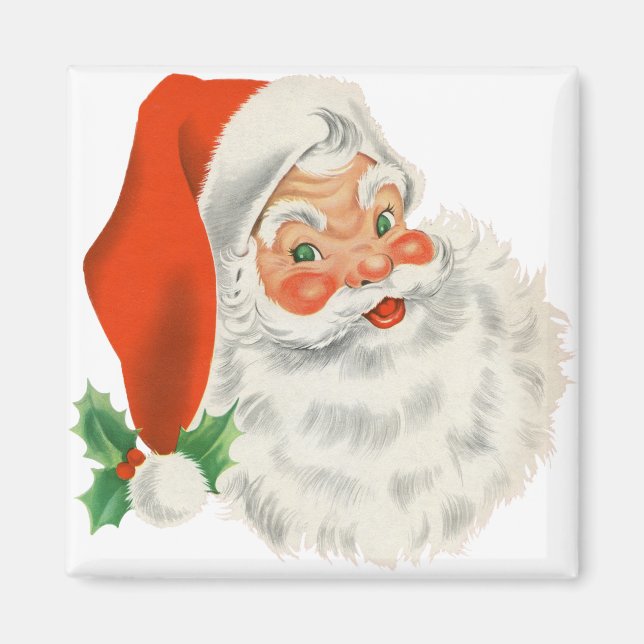 Aimant Père Noël rétro (Devant)