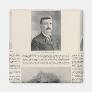 Aimant Père Noël Rosa, Californie