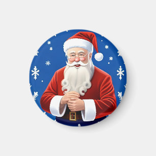 Aimant Père Noël Souriant