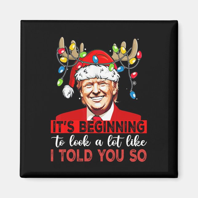 Aimant Père Noël Trump Commence À Ressembler Beaucoup À C (Devant)