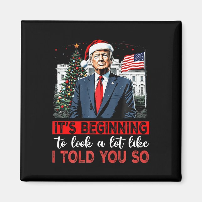 Aimant Père Noël Trump commence à ressembler beaucoup à m (Devant)