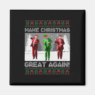 Aimant Père Noël Trump Danse Rendre Noël super moche