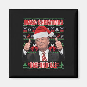Aimant Père Noël Trump Noël Humour Funny Trump Noël 1