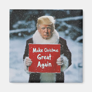Aimant Père Noël Trump : "Rendre sa grandeur à Noël"