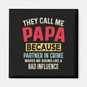 Aimant Père &# ; s Jour Papa Partenaire Dans Crime Drôle