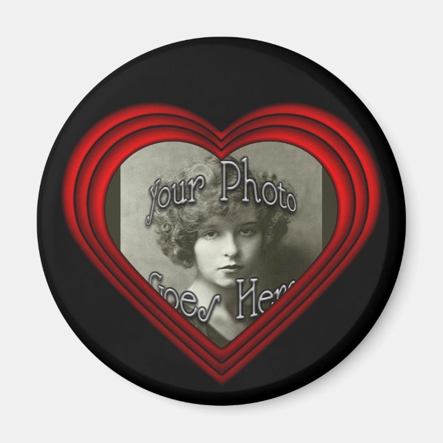 Aimant Perfect Heart Photo Frame Modèle (Devant)