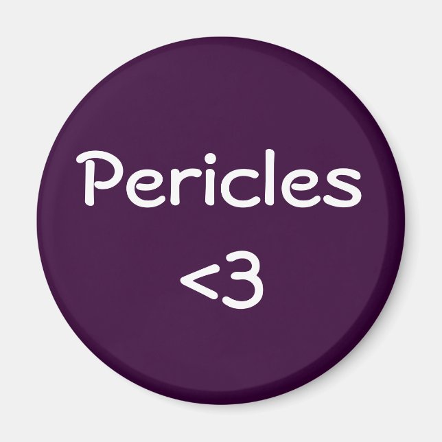 Aimant Pericles amour (Devant)