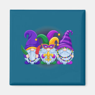 Aimant Perles de Carnaval de Gnomes Drôles Illustration d