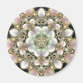 Aimant Perles et kaléidoscope d'or
