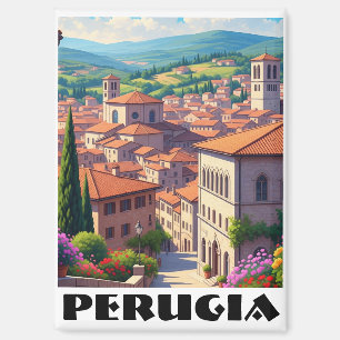 Aimant Pérouse Italie Voyage