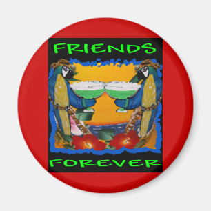 Aimant Perroquets de Fête