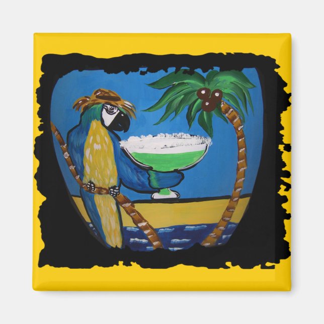 Aimant Perroquets en voie de disparition (Devant)