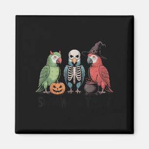 Aimant Perroquets vintages Halloween Squawk Ou Treat Soky