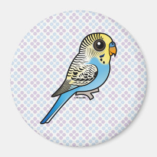 Aimant Perruche bleue et jaune