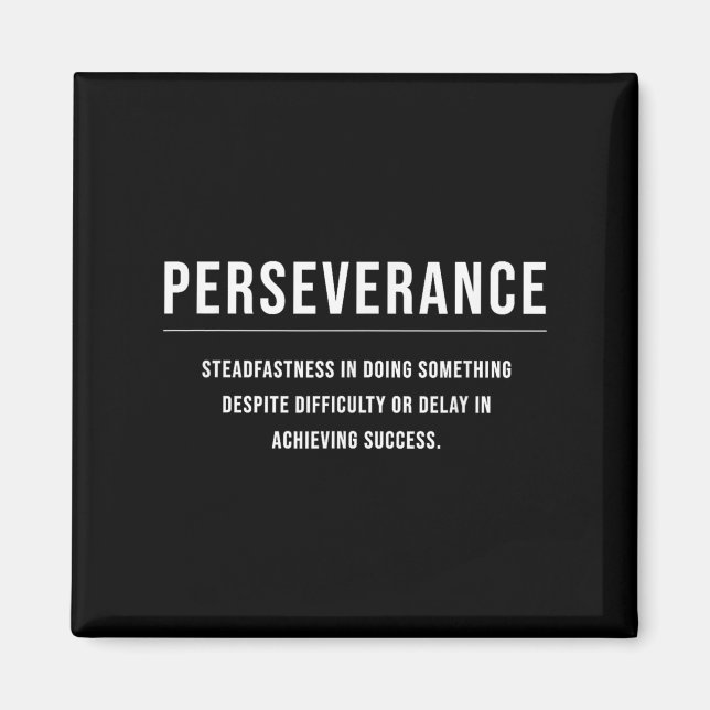 Aimant Persévérance Motivation Entrepreneur Slogan Quot (Devant)