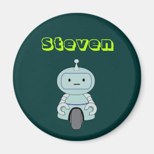 Aimant Personalized Cute Robot Illustration