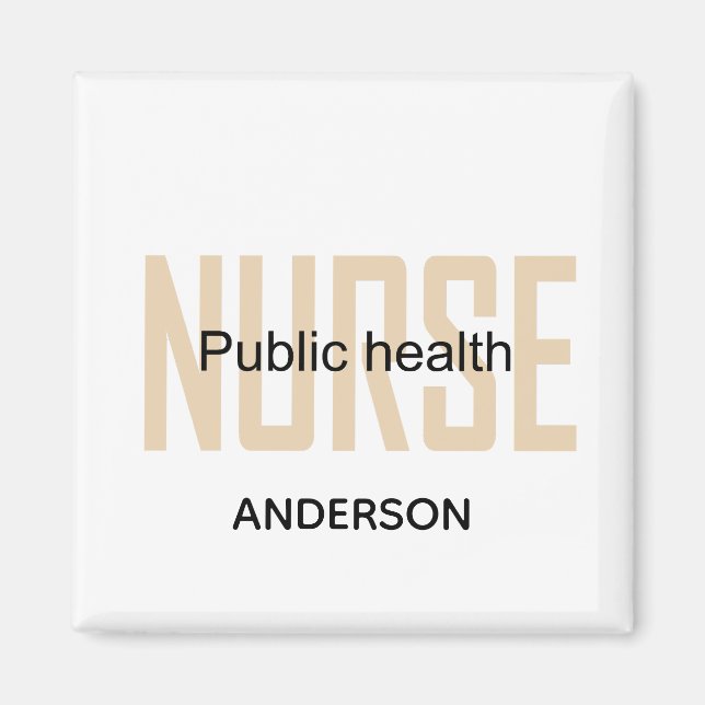 Aimant Personalized Public health nurse RN gifts (Devant)