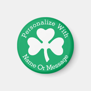 Aimant PERSONALIZED Shamrock St Patricks Day