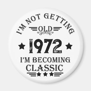 Aimant Personalized vintage birthday gift