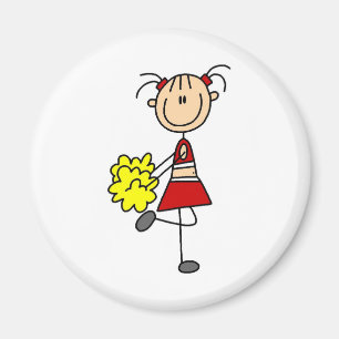 Aimant Personnage Bâton de Pom-Pom Girl