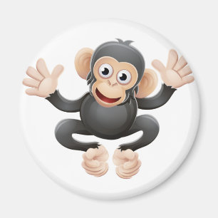 Aimant Personnage de dessin animé d'animal de chimpanzé