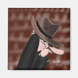 Aimant Personnage de dessin animé méchant sournois