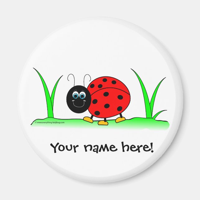 Aimant personnalisable Ladybug (Devant)