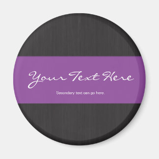 Aimant Personnalisable Purple & Woodgrain