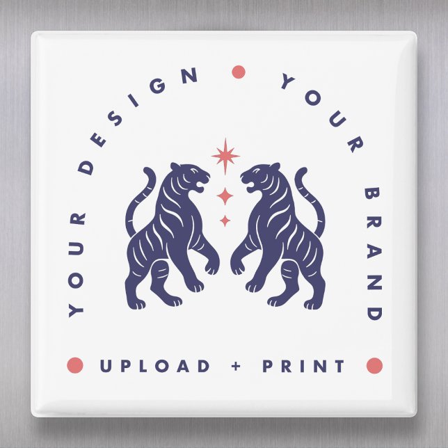 Aimant personnalisé 2" | Dessin à télécharger Aima (Upload your artwork and turn this magnet into custom merch, branding, or a stylish gift)