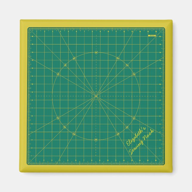 Aimant personnalisé à découper vert de la surface  (Devant)