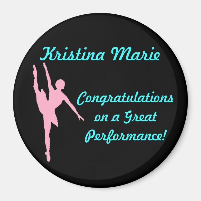 Aimant personnalisé Ballerina (Devant)