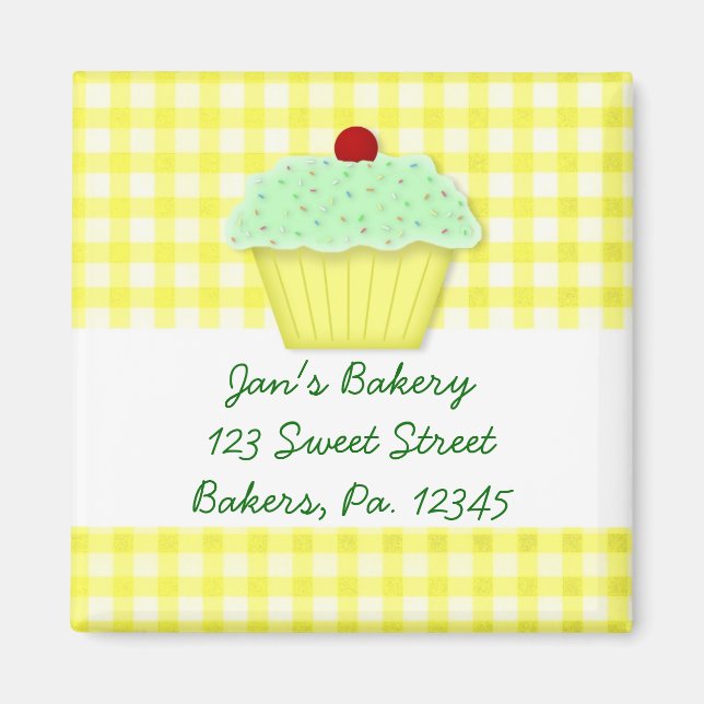 Aimant Personnalisé Cupcake (Devant)