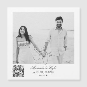 Aimant personnalisé de sauvegarde de date avec pho