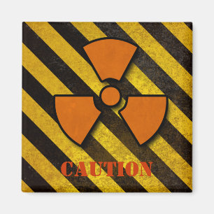 Aimant personnalisé des rayures de danger