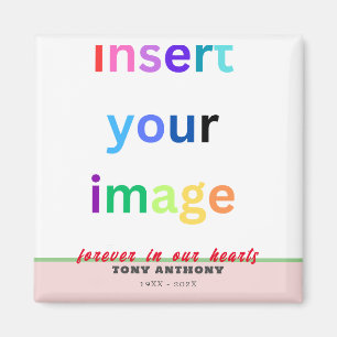 Aimant Personnalisé En Mémoire D'Amour Simple Photo Memor