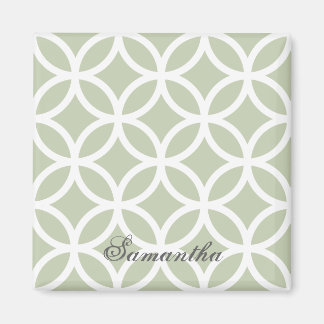 Aimant personnalisé Motif Diamant Vert