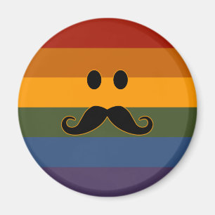 aimant personnalisé Mustache Pride