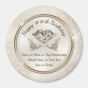 Aimant Personnalisé pas cher, les faveurs d'anniversaire