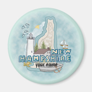 Aimant personnalisé phare du New Hampshire
