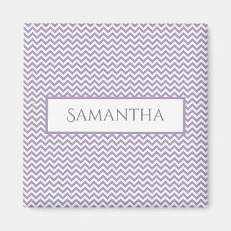 Aimant personnalisé Purple Simple Chevron